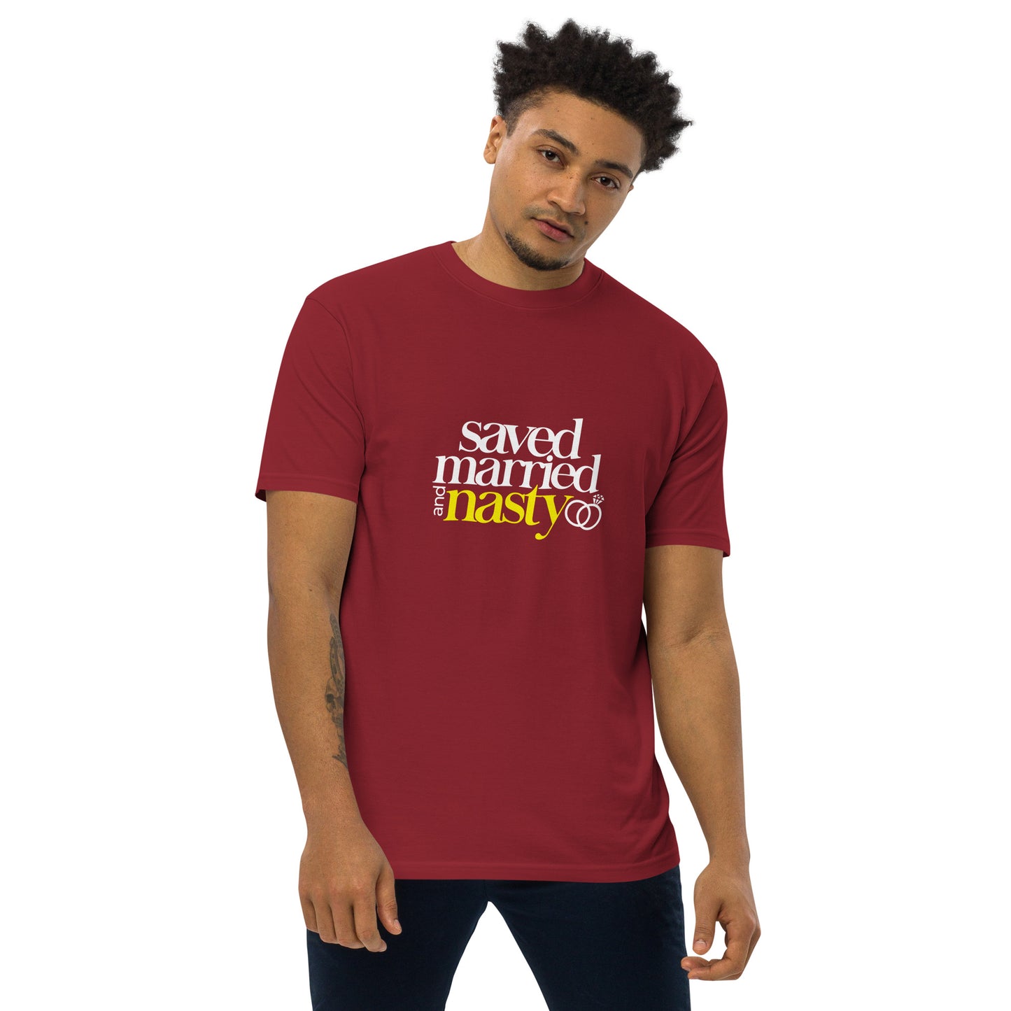 Saved, Married, & Nasty T-shirt (Men)