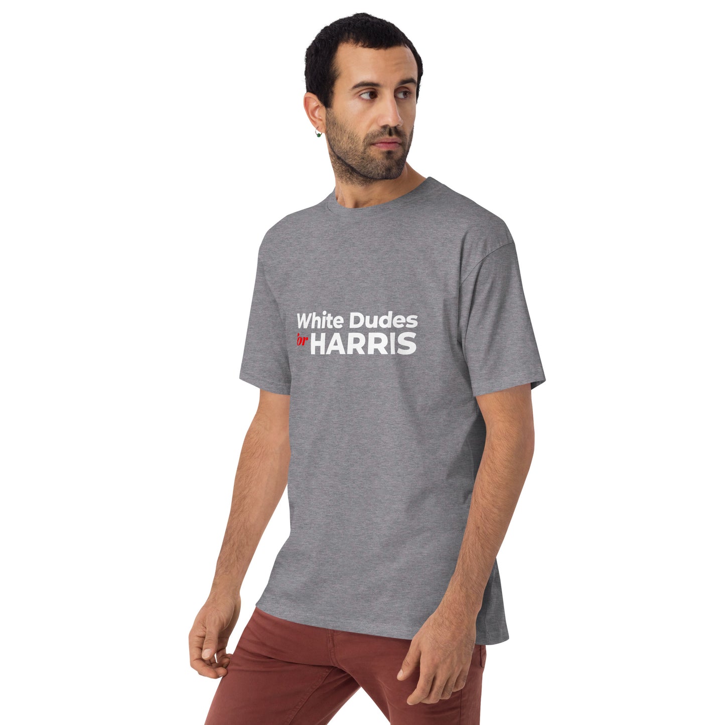 White Dudes for Harris T-shirt (Men) White Lettering