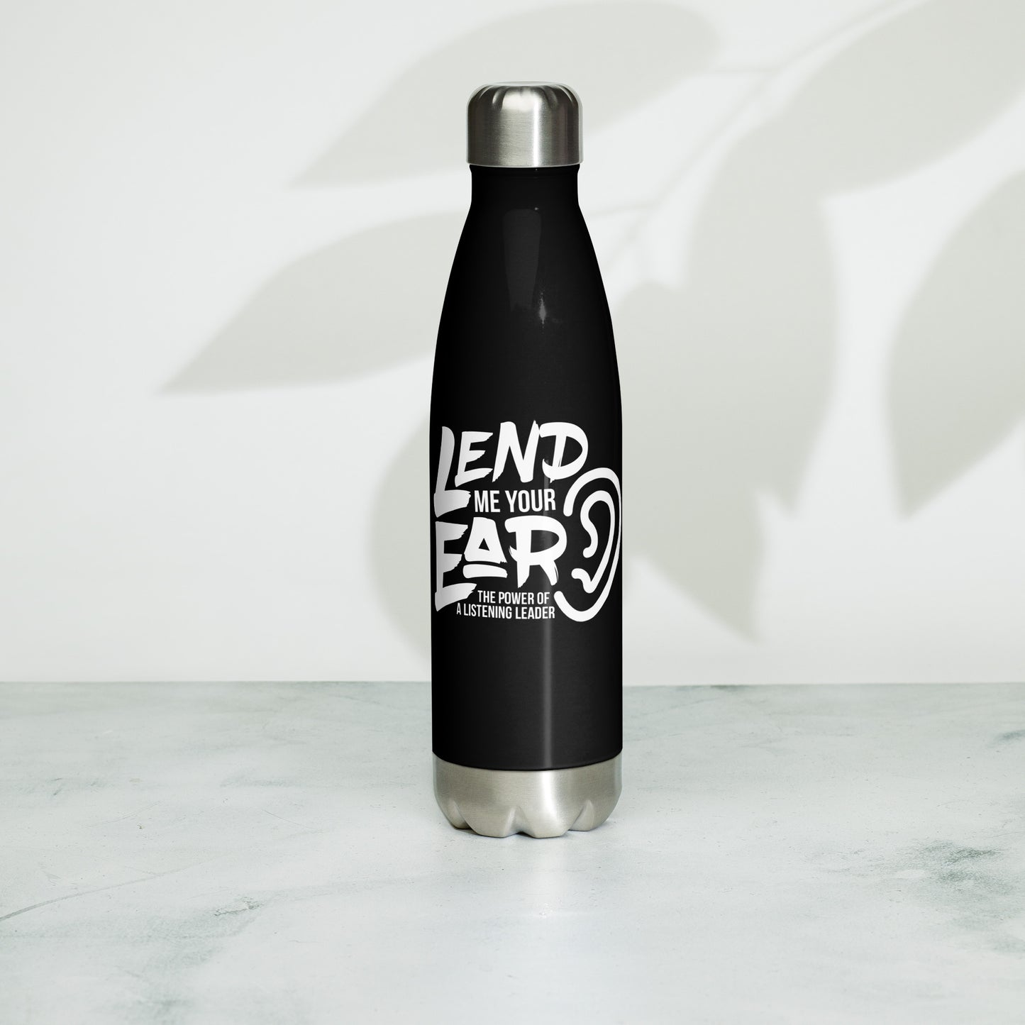 Lend Your Ear Stainless Steel Water Bottle