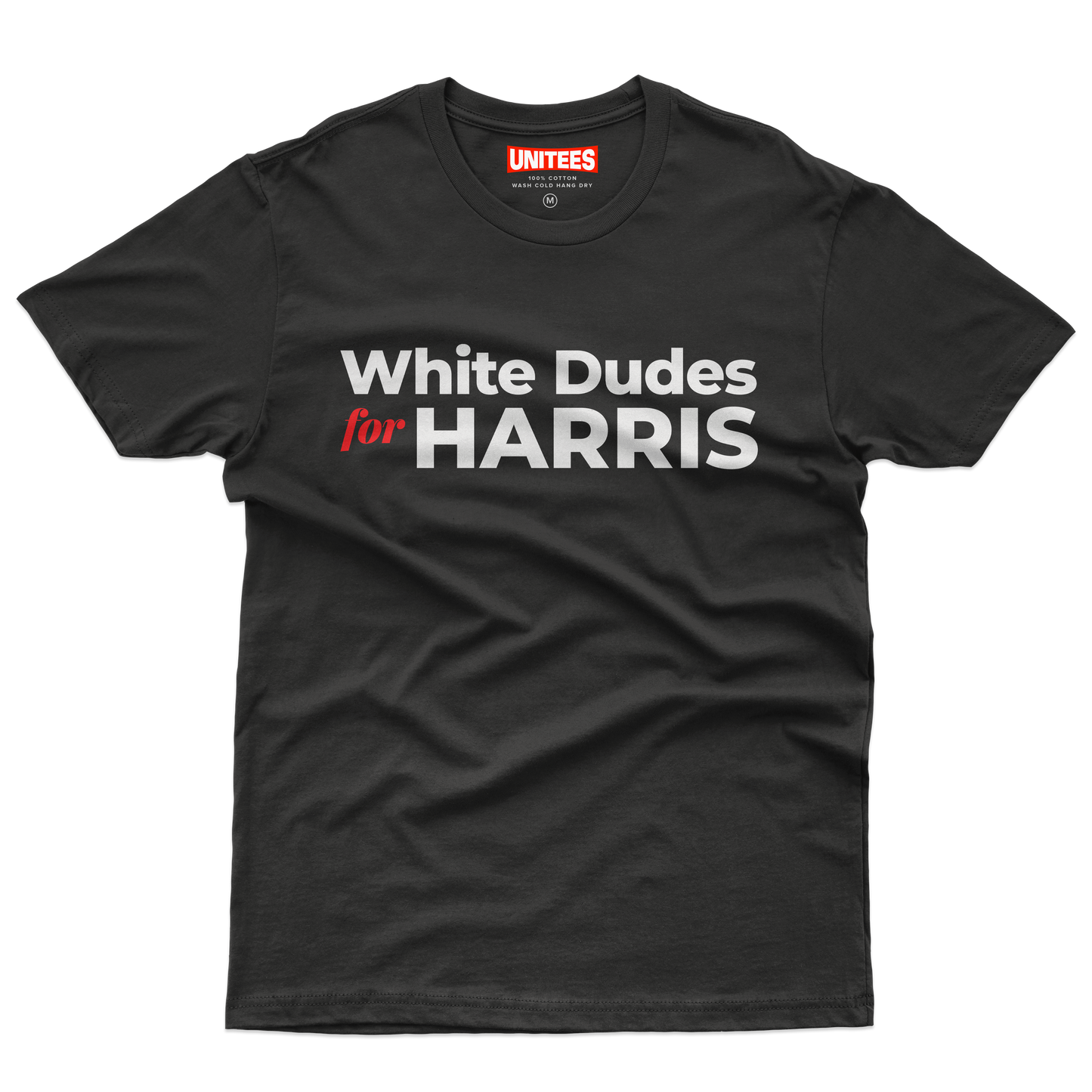 White Dudes for Harris T-shirt (Men) White Lettering